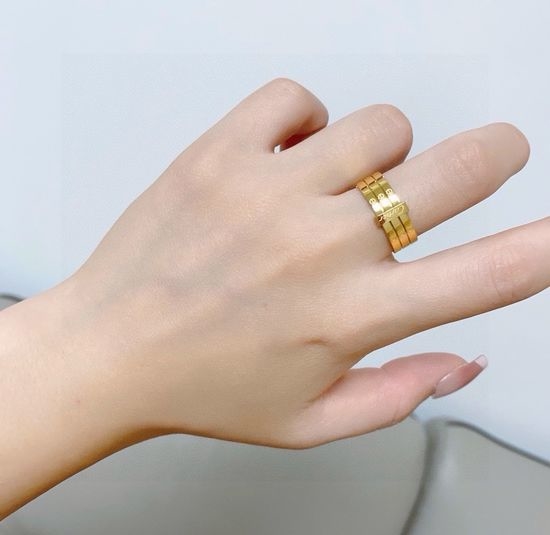 Cartier Minimalist Stainless Steel Stackable Ring