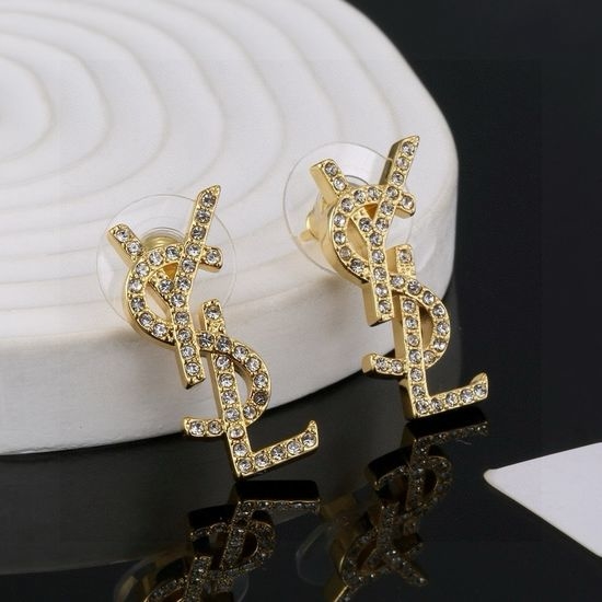 Yves Saint Laurent YSL Sparkling Classic Stud Earrings For Daily Wear