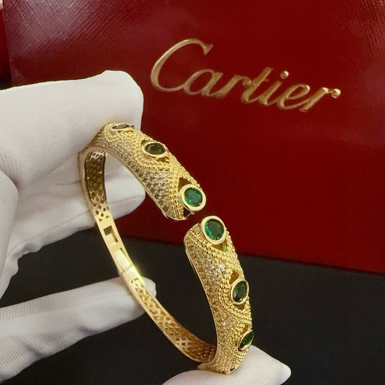 Cartier Diamond Inlaid Leopard Bracelet