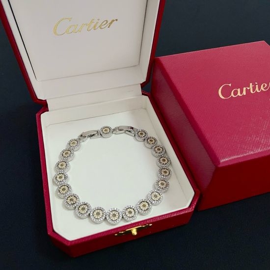 Cartier Diamond Inlaid Classic Bracelet