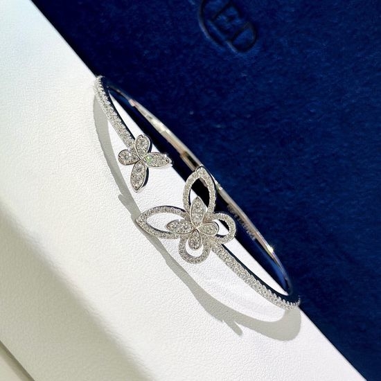 Graff Diamond Butterfly Bangle Luxury Jewelry