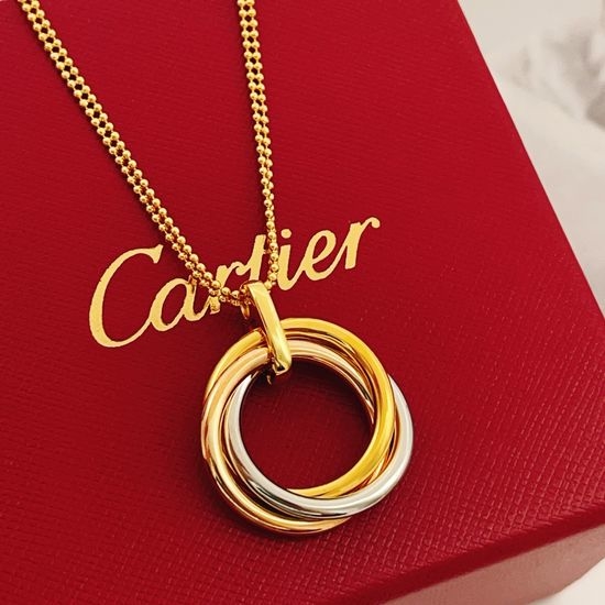 Cartier Triple Ring Layered Necklace