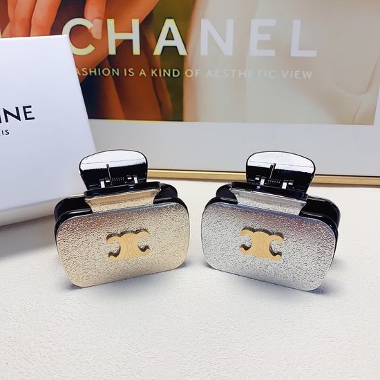Celine Metal Titanium Steel Logo Claw Clip