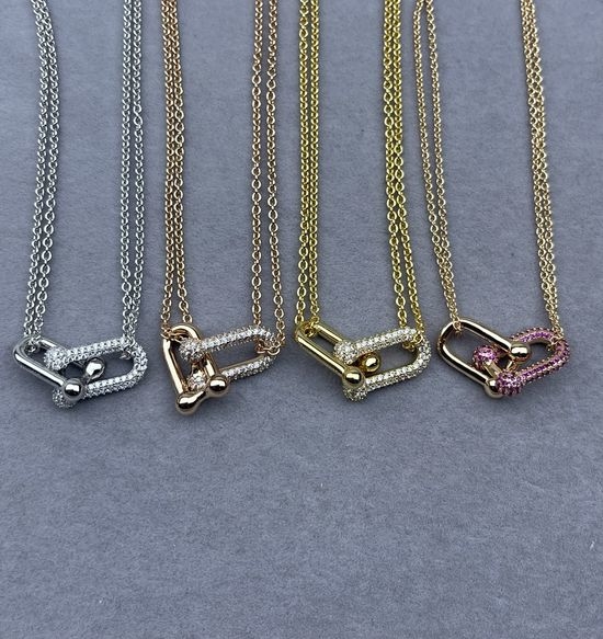 Tiffany & Co. Double-layer Diamond Joint Necklace