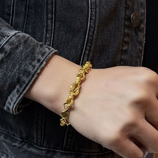 Chrome Hearts Vintage Cross Buckle Bracelet