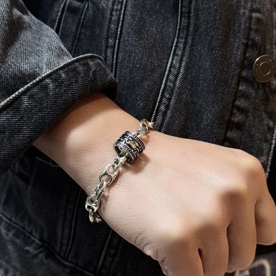 Chrome Hearts Vintage Retro Pattern Cross Bracelet