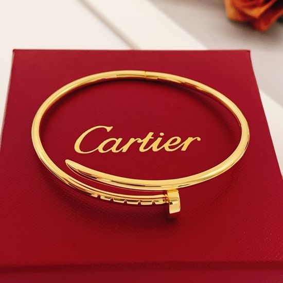 Cartier Gold Polished Thin Nail Bracelet