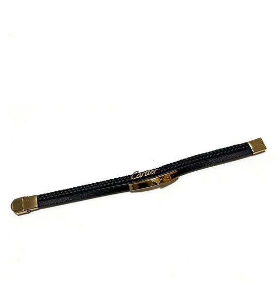 Cartier Adjustable Vintage Leather Bracelet