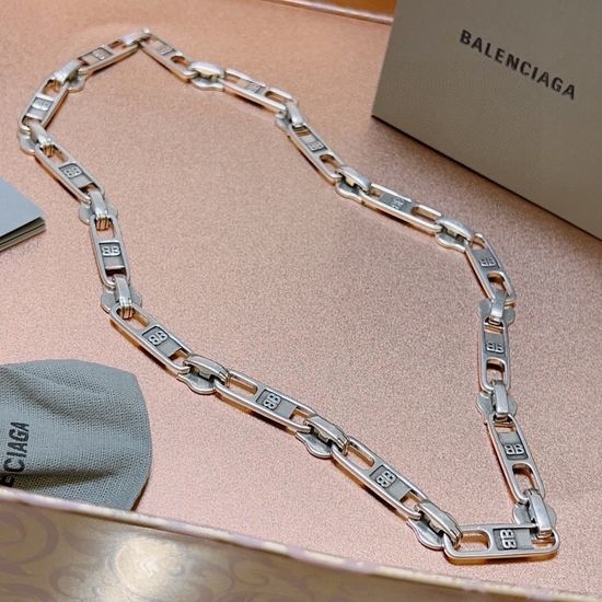 Balenciaga Vintage Zipper Design Pendant Necklace
