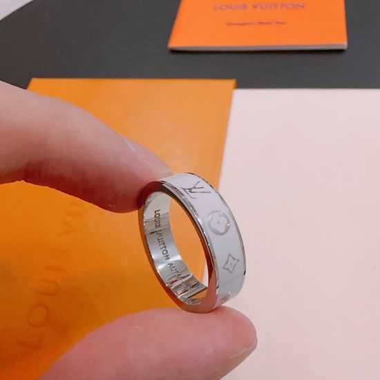 Louis Vuitton LV Vintage Style Silver Ring