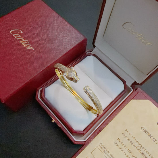 Cartier Premium V-Gold Bangle Timeless Elegant Design