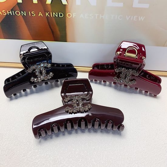 Chanel Elegant Acetate Hair Claw Clip