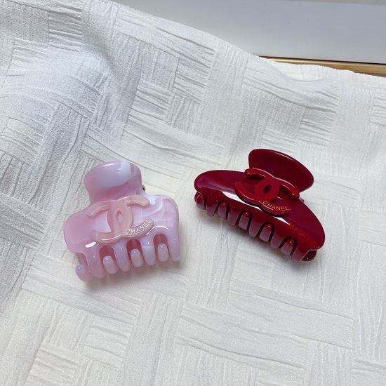 Chanel Logo Acetate Hair Claw Clip