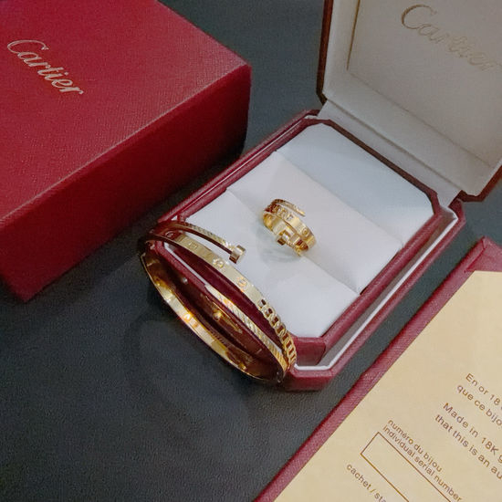 Cartier Classic Ring Decor Bangle and Ring