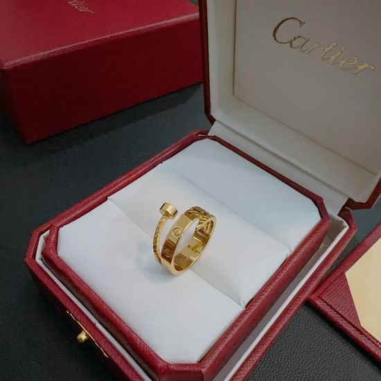 Cartier V-gold Bracelet Ring Design Elegant