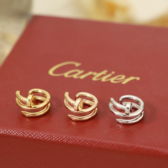 Cartier Sleek Nail Design Single Earring