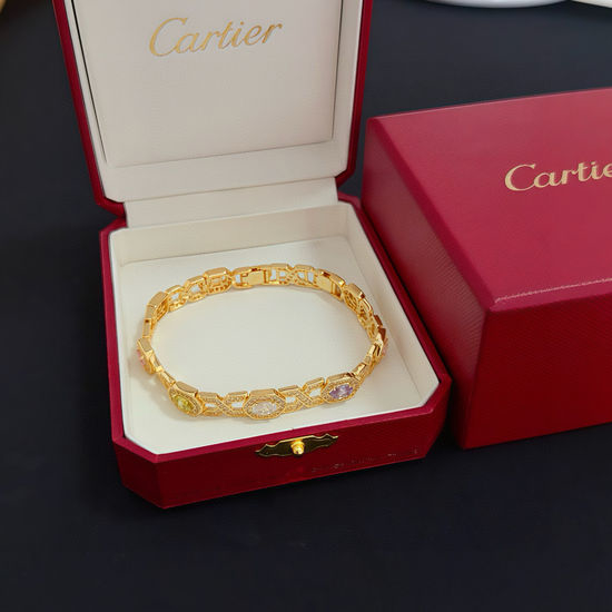 Cartier Shiny Diamond Inlaid Bracelet