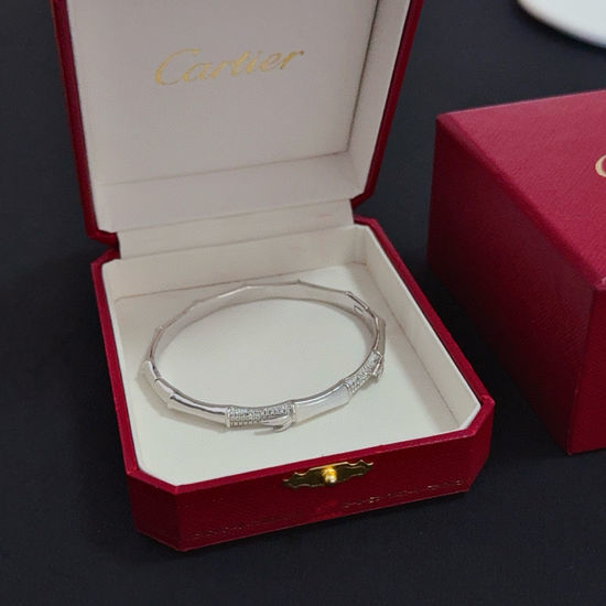 Cartier Diamond Inlaid Cuff Bracelet
