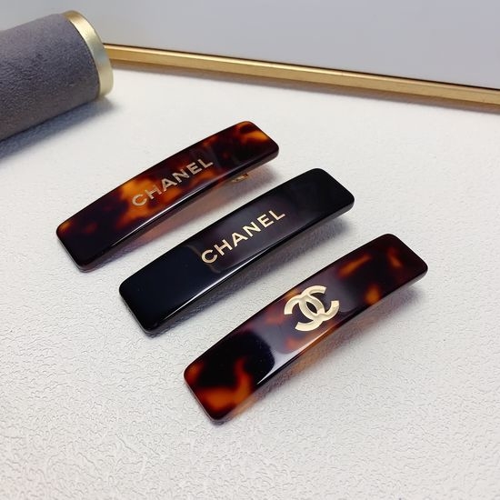 Chanel Resin Side Bangs Hair Clip