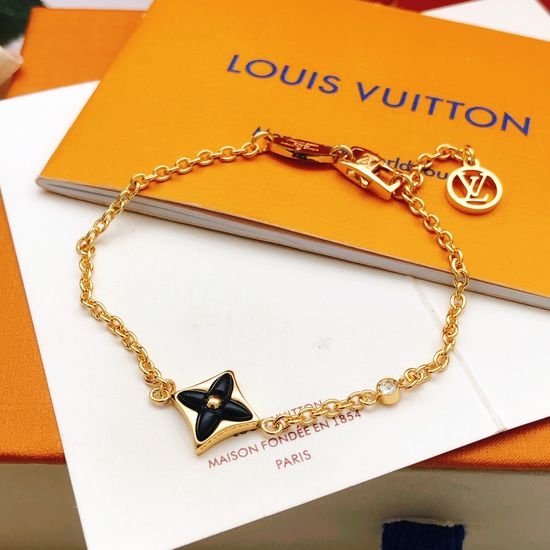 Louis Vuitton LV Black Onyx Rhombus Bracelet