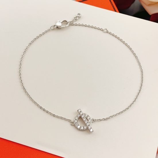 Hermes Pig Nose Diamond Bracelet Elegant Fashion Jewelry