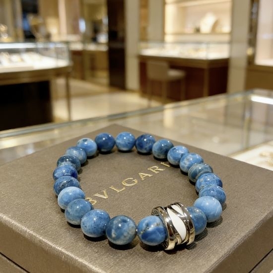 Bvlgari Natural Larimar Ring-shaped Bracelet
