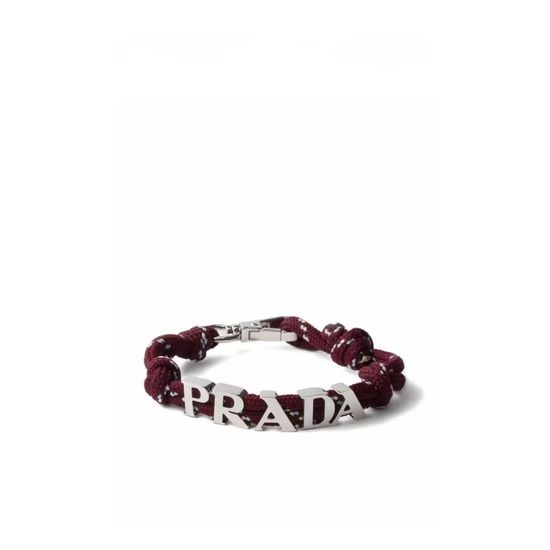 Prada Elegant Woven Cord Bracelet