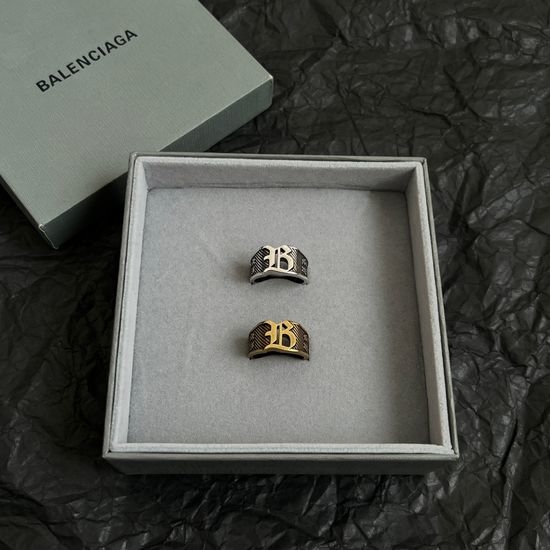 Balenciaga Vintage Simple Gold Ring
