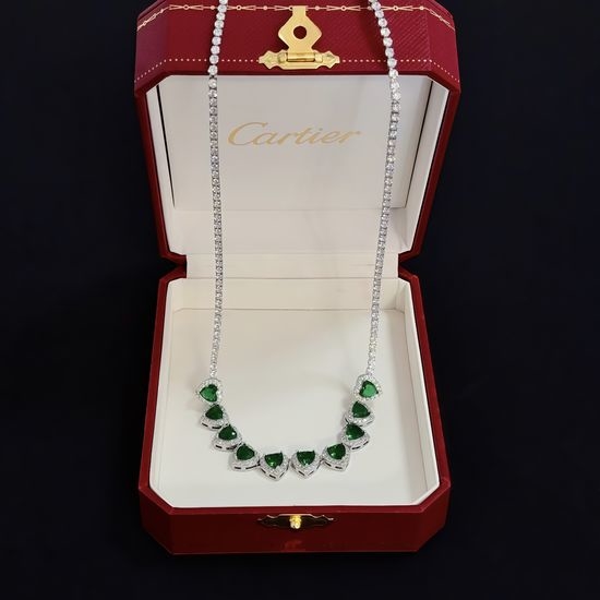 Cartier Diamond Inlaid Classic Necklace