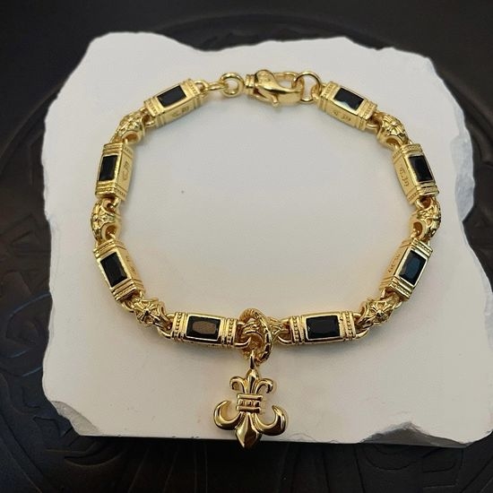 Chrome Hearts Vintage Diamond Cross Bracelet