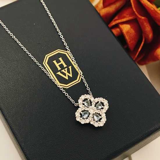 Harry Winston Sky Blue Marquise Cut Diamond Necklace
