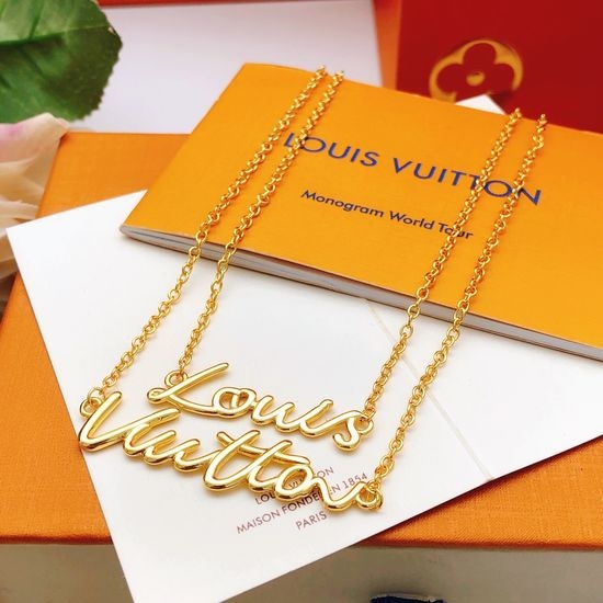 Louis Vuitton LV Double Layer Letter Necklace