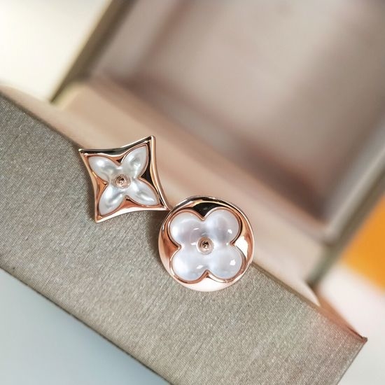 Louis Vuitton LV Mixed Style Mother of Pearl Earrings
