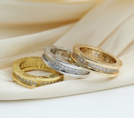 Bvlgari Diamond Paved Single Band Ring
