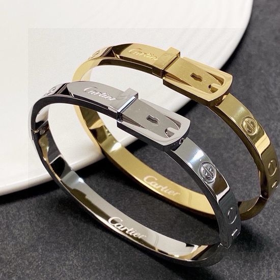 Cartier Slim Buckle Design Bangle