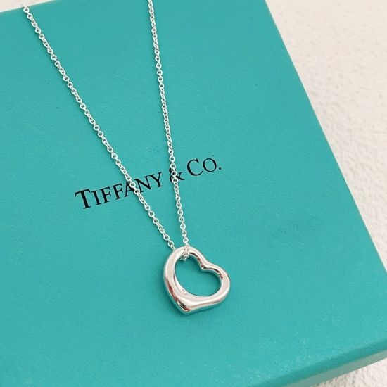 Tiffany & Co. Silver Heart Shape Necklace