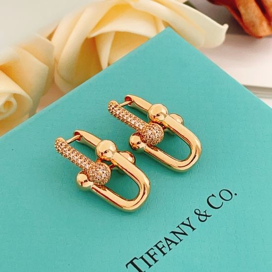 Tiffany & Co. Rose Gold U-shaped Stud Earrings