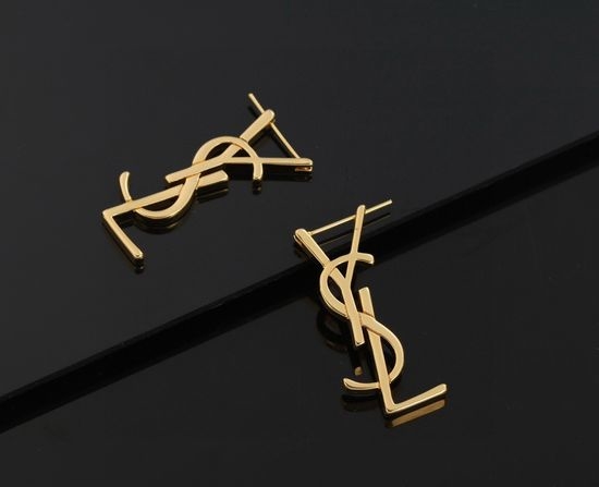 Yves Saint Laurent YSL Classic Brass Stylish Earrings
