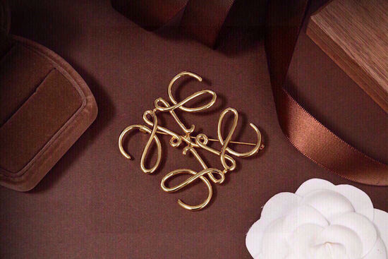 Loewe Classic Logo Design Brooch