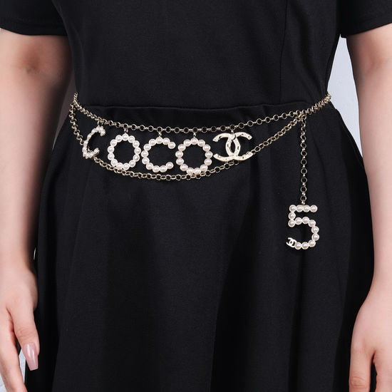 Chanel Classic Logo Waist Chain Versatile Stylish Accessory