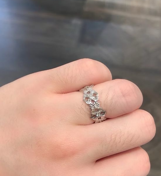 Chrome Hearts Exquisite Craft Classic Band Ring