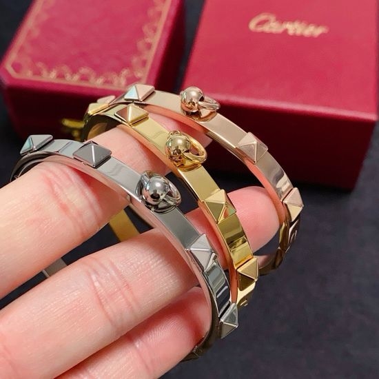 Cartier Slim Rivet Design Bangle