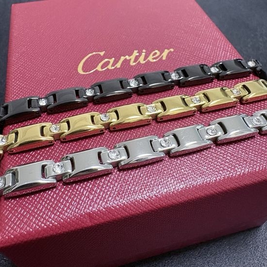 Cartier Classic Diamond Thick Chain Bracelet