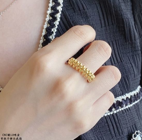 Cartier Gold Bullet Shape Design Ring