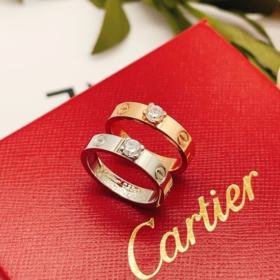 Cartier Single Diamond Ring