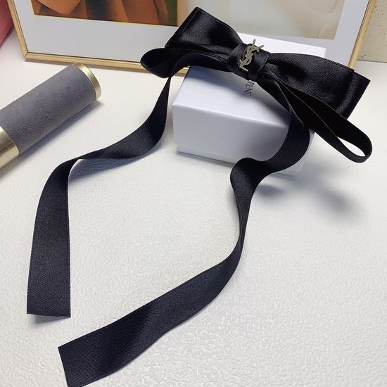 Yves Saint Laurent YSL Bow Ribbon Spring Hair Clip