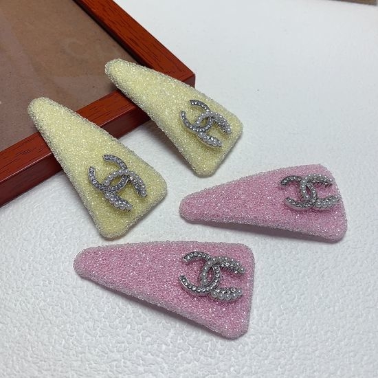 Chanel Rhinestone Side Hair Clips