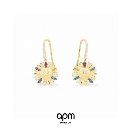 Apm monaco Colorful Daisy Shape Stud Earrings
