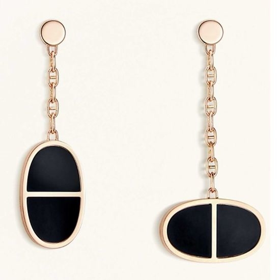 Hermes Asymmetric Pig Nose Stud Earrings