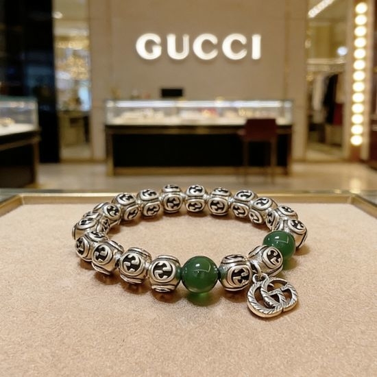 Gucci Vintage Natural Crystal Casual Bracelet